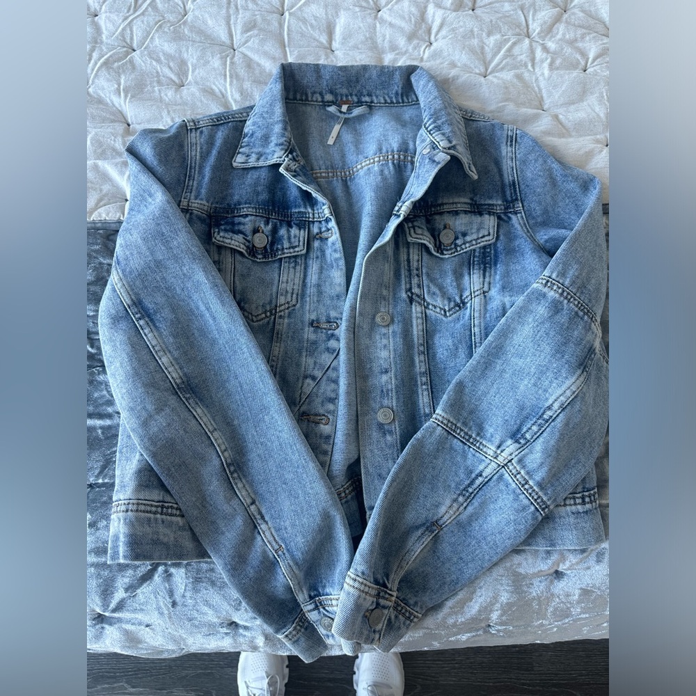 Free People Denim Jacket Size Small